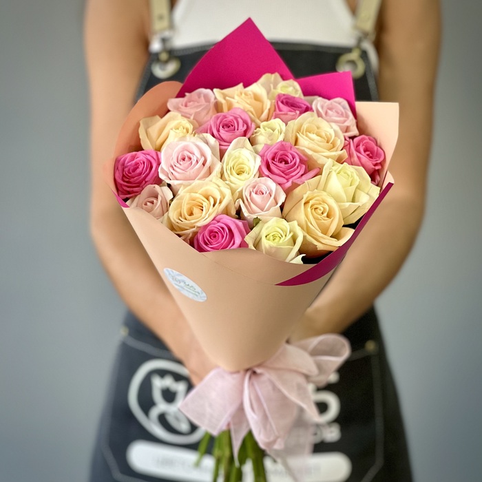 Букет из 1 нежной розы 70 см