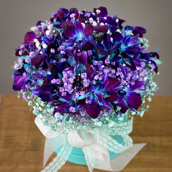 Цветы в коробке Космик