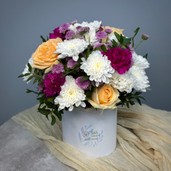 Цветы в коробке Июльский вечер