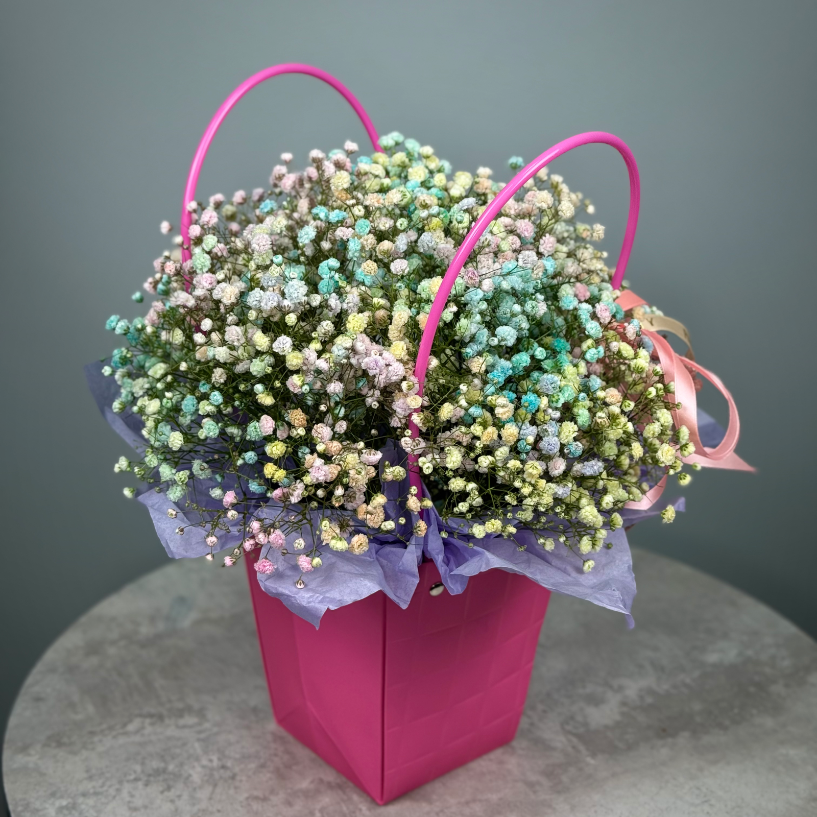 Цветы в коробке Единорог