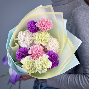 Букет из 11 гвоздик микс