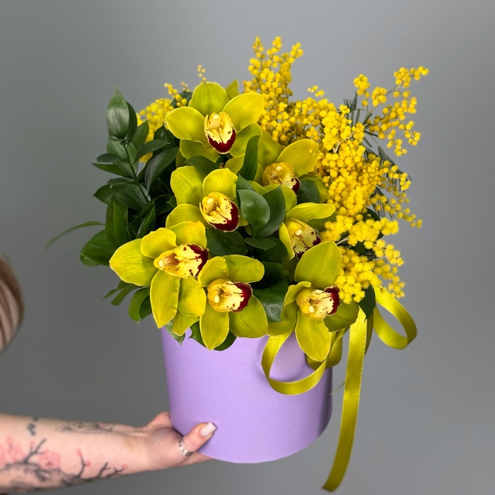 Цветы в коробке Солнечный этюд