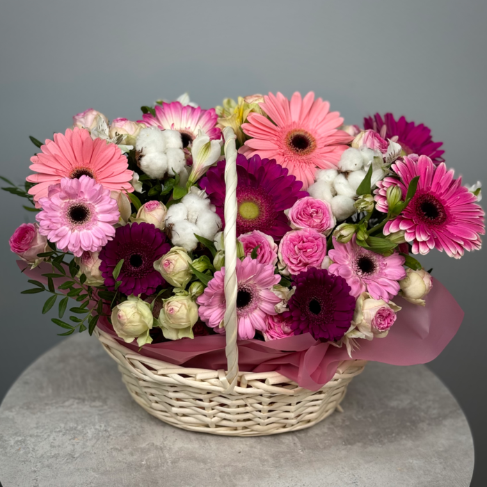 Цветы в корзине Чудеса природы