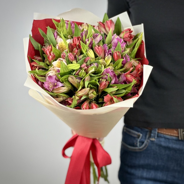 Букет из 25 альстромерий микс