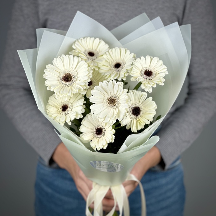 Букет из 1 белых гербер