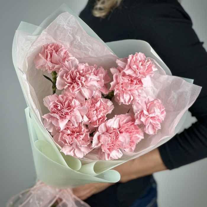 Букет из 1 розовых гвоздик