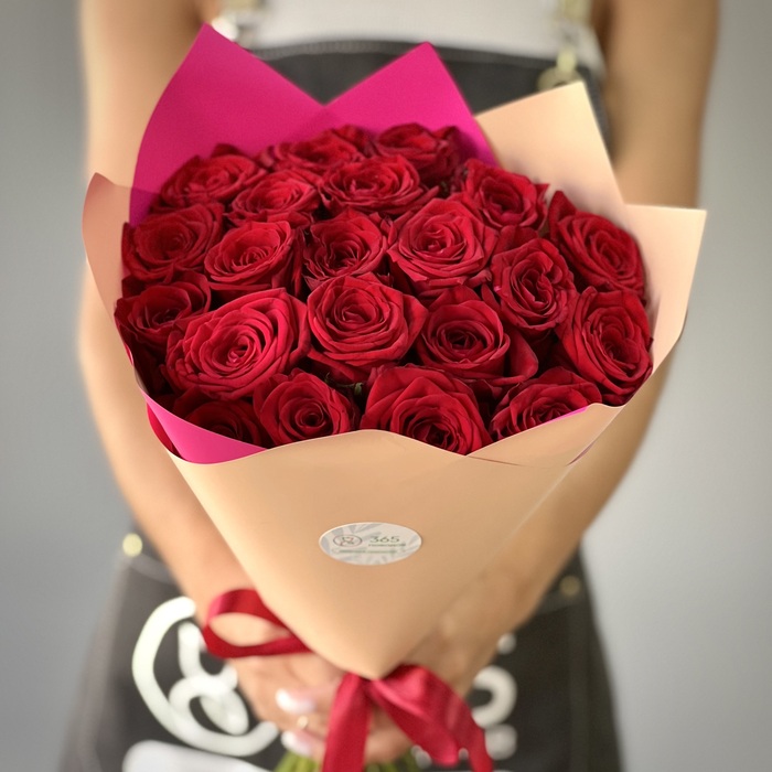 Букет из 1 красной розы 50 см