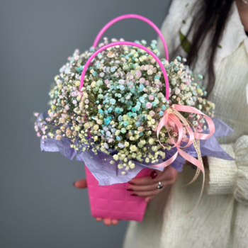 Цветы в коробке Единорог