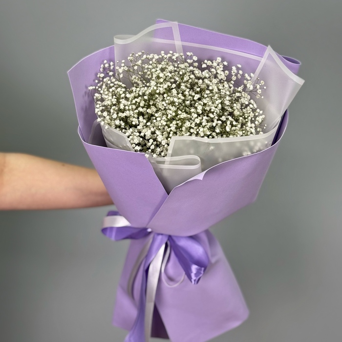 Букет из 7 белых гипсофил