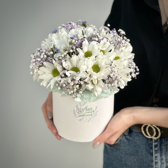 Цветы в коробке Лето